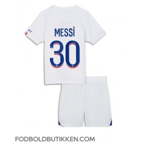 Paris Saint-Germain Lionel Messi #30 Tredjetrøje Børn 2022-23 Kortærmet (+ Korte bukser)